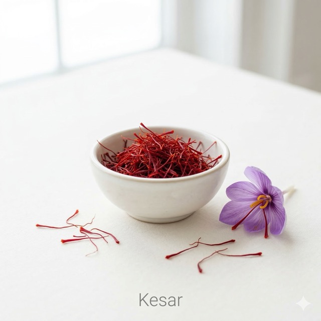 7 Saffron Kesar benefits strands for Ayurvedic beauty treatments.